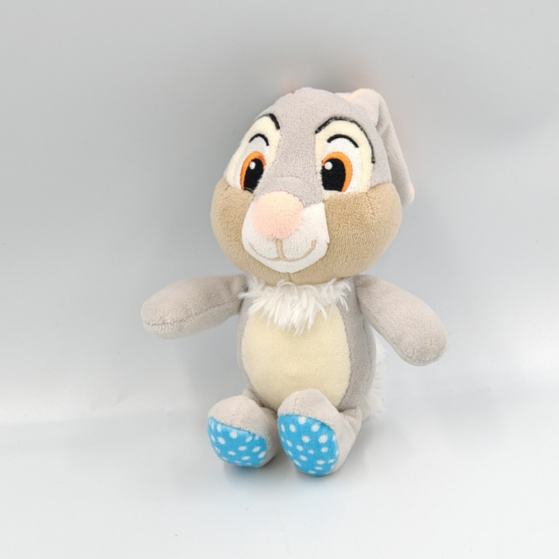 Doudou lapin gris pan-pan Panpan bleu poisDISNEY NICOTOY