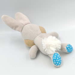 Doudou lapin gris pan-pan Panpan bleu poisDISNEY NICOTOY