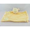 Doudou plat vache girafe jaune rose TEX 
