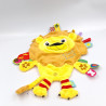 Doudou plat étiquettes lion LABEL