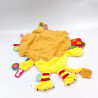 Doudou plat étiquettes lion LABEL