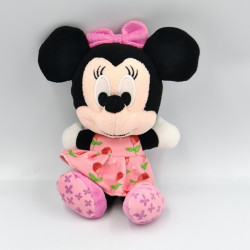 Doudou Peluche Minnie rose fleurs DISNEY NICOTOY
