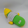 Ancienne peluche Luciole phosphorescent Toto vert jaune AJENA