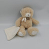 Doudou ours beige miel Pap ours mouchoir BABY NAT