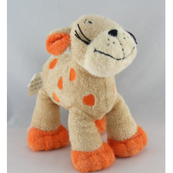 Doudou tigre chat beige orange NICOTOY