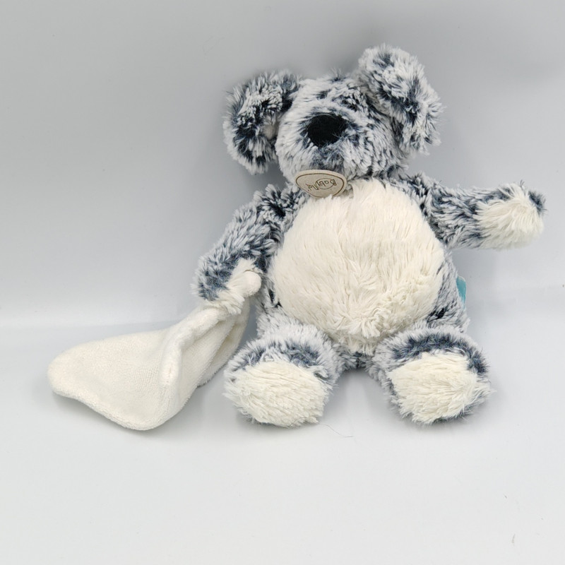Doudou Souris grise blanche flocons mouchoir BABY NAT