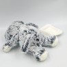 Doudou Souris grise blanche flocons mouchoir BABY NAT