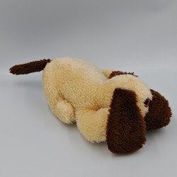 Ancienne peluche musical chien beige marron