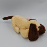 Ancienne peluche musical chien beige marron