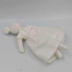 Doudou souris blanche tutu robe tulle satin JACADI