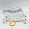 Doudou plat chat bleu rayé DPAM