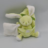Doudou lapin vert coquille mouchoir Pâques BABY NAT