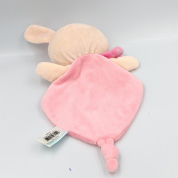 Doudou plat lapin rose Trop Mignon Kawaii BABY NAT