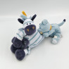 Doudou Zèbre bleu Zebrito avec ours NOUKIE'S
