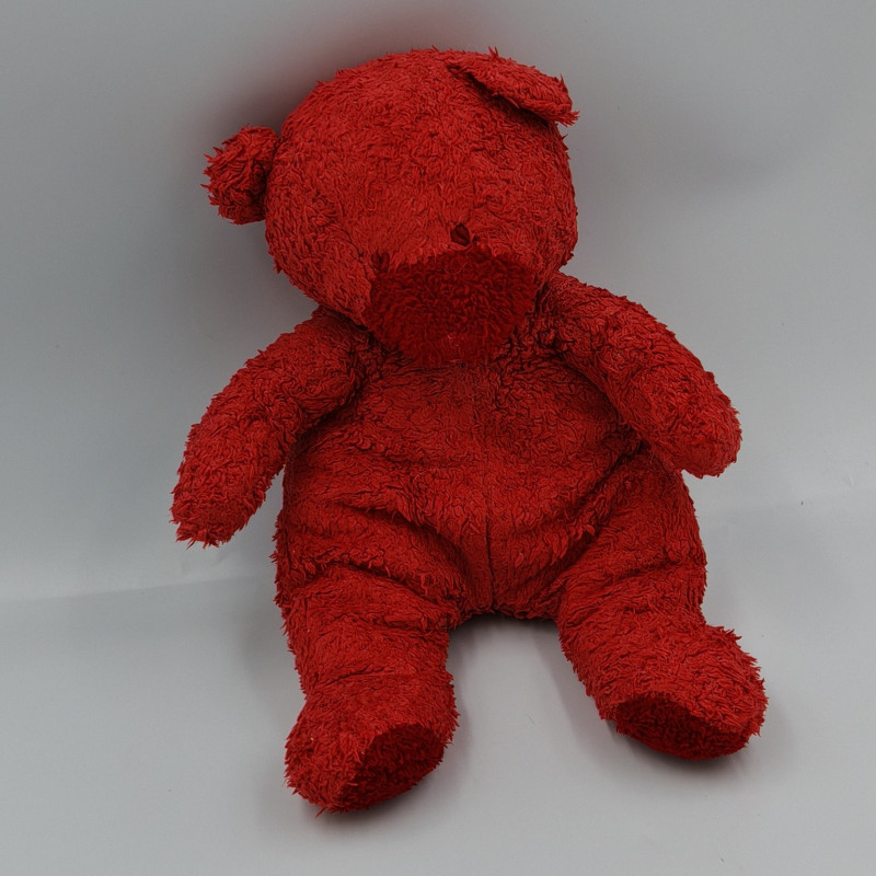 Doudou ours rouge LES PETITES MARIE