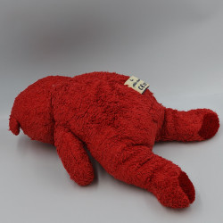 Doudou ours rouge LES PETITES MARIE
