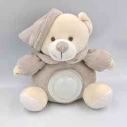 Doudou veilleuse ours gris beige blanc ABSOLU CHIC JJA