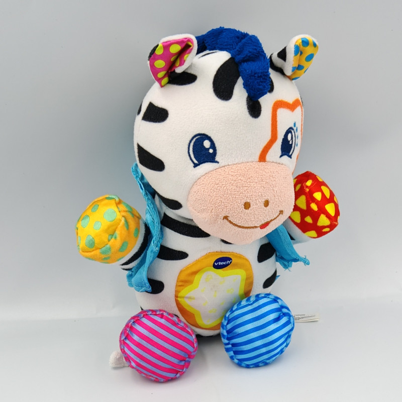 Doudou oscar le p'tit zébre rockstar Vtech