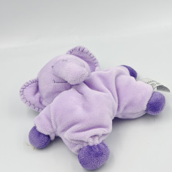 Doudou semi plat éléphant mauve violet SOFT FRIENDS