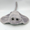 Peluche poisson raie manta grise