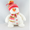 Doudou bonhomme de neige rouge blanc PETIT BATEAU
