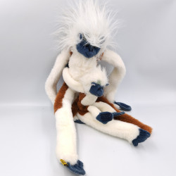 Peluche singe blanc marron...