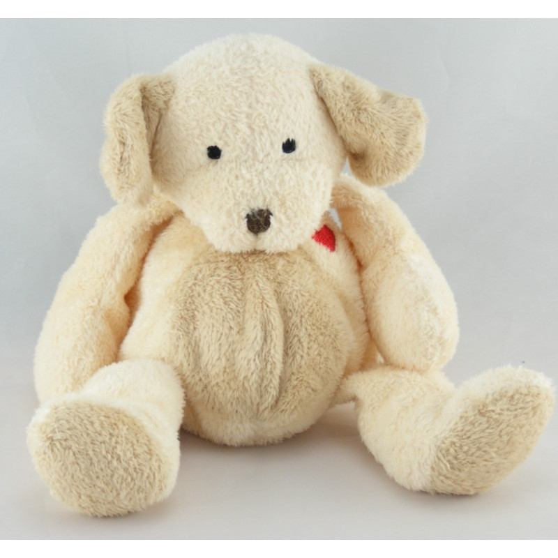 Doudou chien écru beige BABY CLUB
