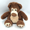 Doudou peluche ours brun marron BIG NOSE BUDDIES