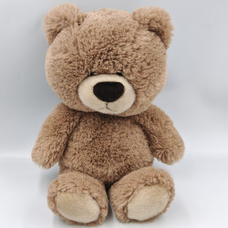 Doudou peluche ours beige marron TOY PLACE
