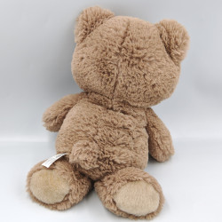 Doudou peluche ours beige marron TOY PLACE