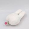 Petit doudou musical lapin blanc rose VERTBAUDET