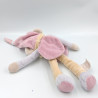 Doudou et compagnie pantin souris grise rose bleu beige