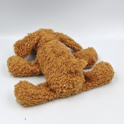 Doudou peluche chien marron