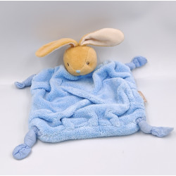 Doudou plat lapin plume bleu Blue KALOO