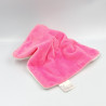 Doudou plat ours gris rose étoile CMP