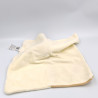 Doudou plat souris beige blanc écru LEONIDAS