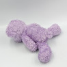 Doudou ours mauve parme