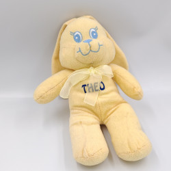 Doudou lapin jaune avec prénom Théo MY BABY SWEET