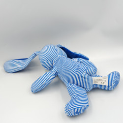 Doudou lapin blanc bleu rayé SIMBA TOYS KIABI