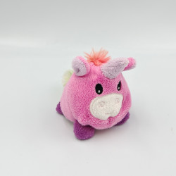 Mini doudou boule licorne rose MINIFEET