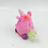Mini doudou boule licorne rose MINIFEET