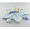 Doudou plat lutin vert poche bleu POMMETTE