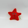 Doudou étoile rouge jaune NATURE PLANET