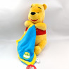 Grande peluche Winnie l'Ourson avec mouchoir bleu miel Disney PTS