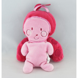 Doudou plat éponge souris bleu AUCHAN