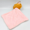 Doudou plat lion marron rose blanc Le Pal FOREST DISTRIBUTION