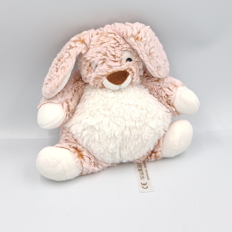 Doudou lapin blanc marron tout doux SIMBA TOYS NICOTOY