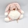 Doudou lapin blanc marron tout doux SIMBA TOYS NICOTOY