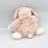 Doudou lapin blanc marron tout doux SIMBA TOYS NICOTOY