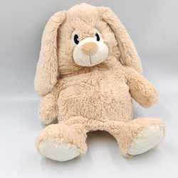 Peluche sac range pyjama lapin beige blanc LASCAR